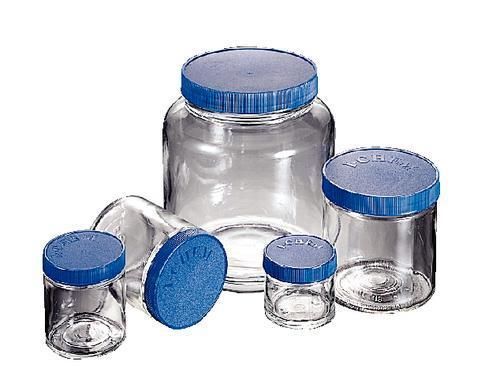 Tall Wide Mouth Clear Glass Jars