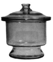Desiccating Scheibler Jar - Ground on Knob Cover - No. 5 - 250mm
