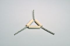United Scientific™ CLAY PIPE TRIANGLE, 2 1/2" SIDE LENGTH