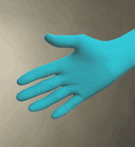 Aloe Sense Nitrile Exam Gloves - Blue Green - Size: Small (1000cs)